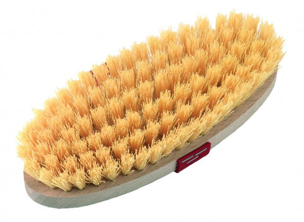 Grooming Brush Nylon Bristle & Leather Strap