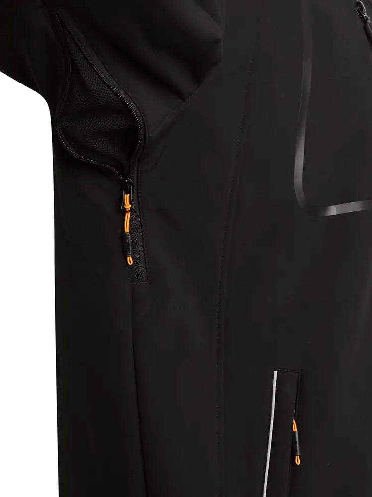 JCB D-ml Trade Hooded Black Softshell Jacket