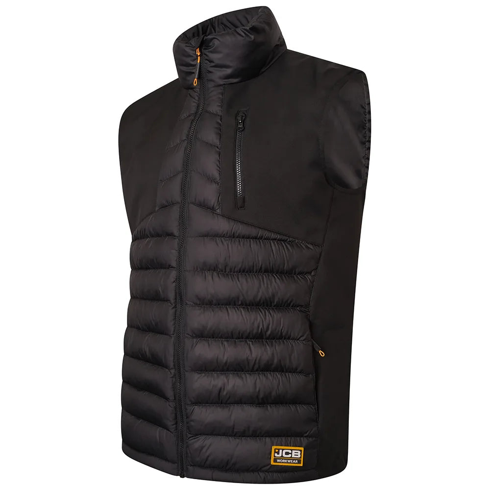 JCB D-mn Trade Black Hybrid Padded Gilet