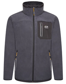 JCB Workwear Trade Fleece Jacket Full Zip Steel