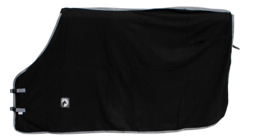 Excellent Fleece Rug black/grey 135/185cm