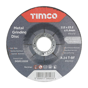 Timco Bonded Abrasive Disc - For Grinding