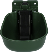 Water Bowl Plastic with spoon green