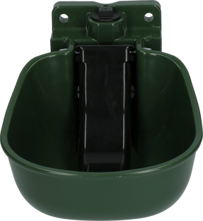 Water Bowl Plastic with spoon green