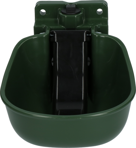 Water Bowl Plastic with spoon green