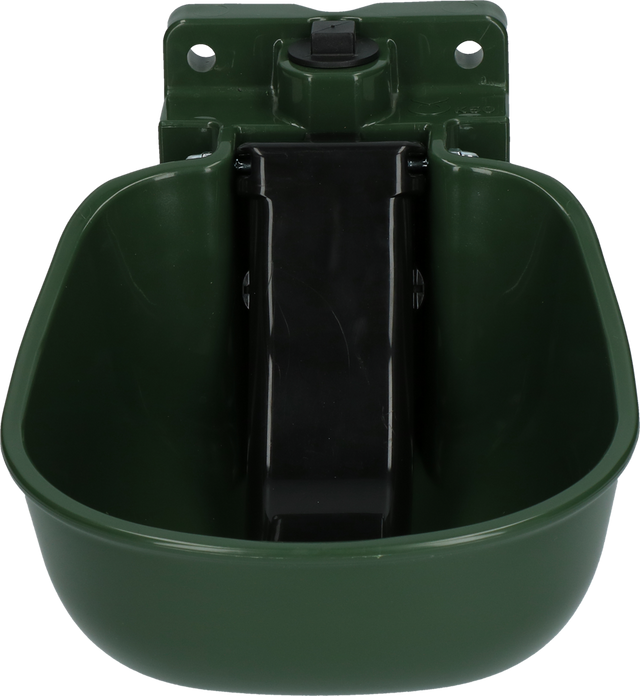 Water Bowl Plastic with spoon green