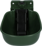 Water Bowl Plastic with spoon green