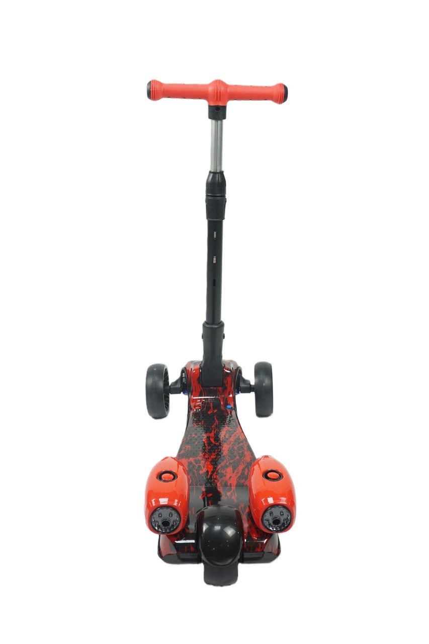 MistX 3 Wheel Foldable Kids Push Vapour Scooter Red