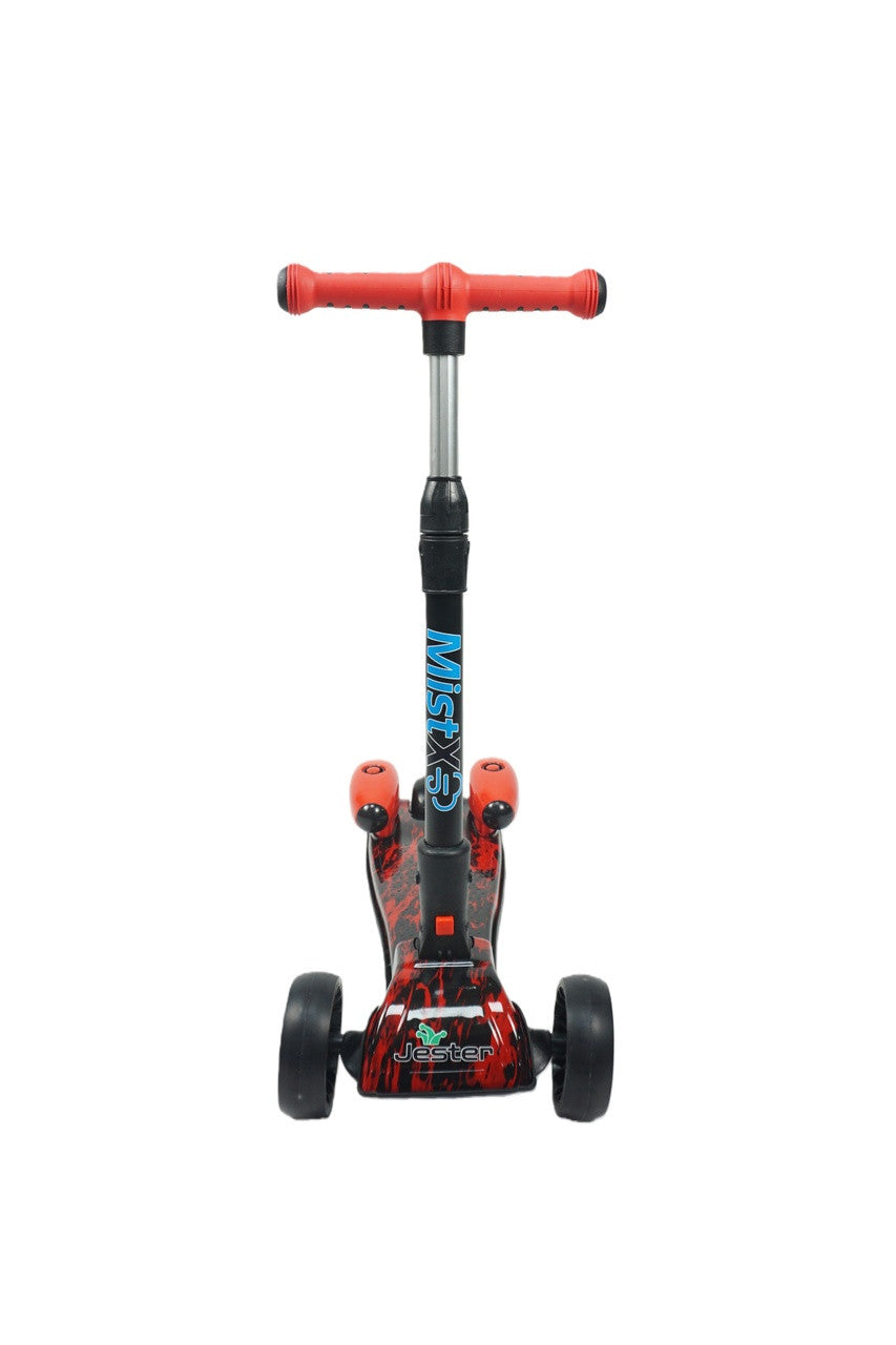 MistX 3 Wheel Foldable Kids Push Vapour Scooter Red