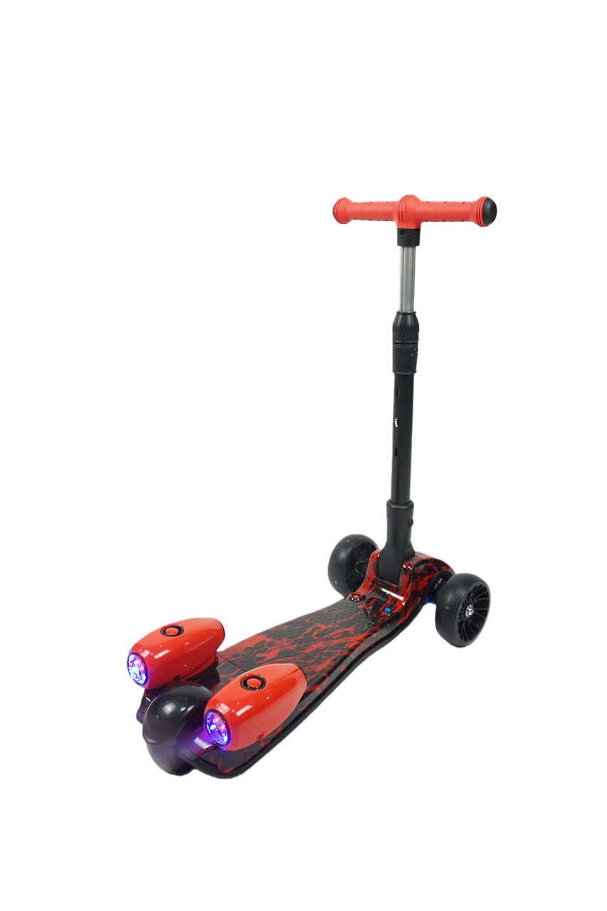 MistX 3 Wheel Foldable Kids Push Vapour Scooter Red