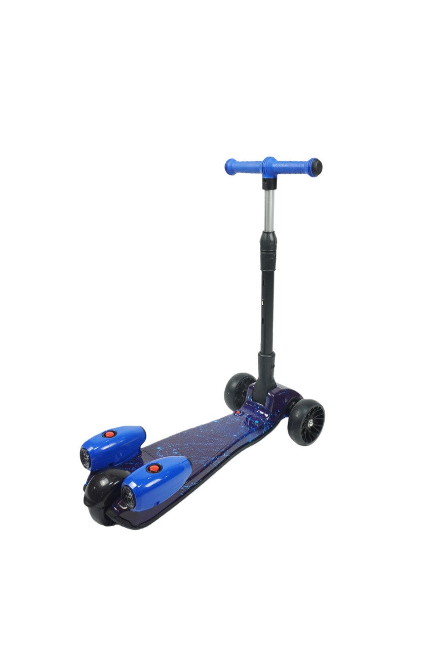 MistX 3 Wheel Foldable Kids Push Vapour Scooter Blue