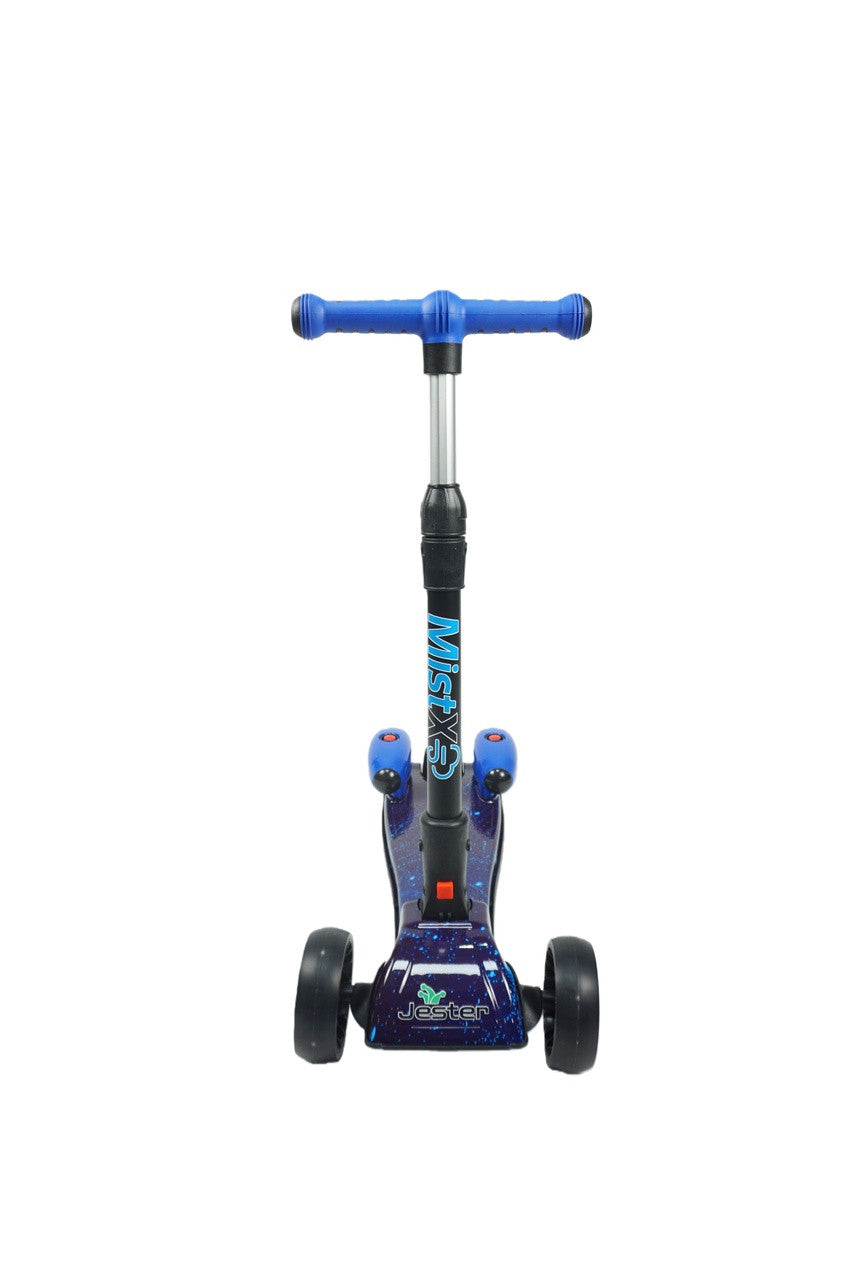 MistX 3 Wheel Foldable Kids Push Vapour Scooter Blue