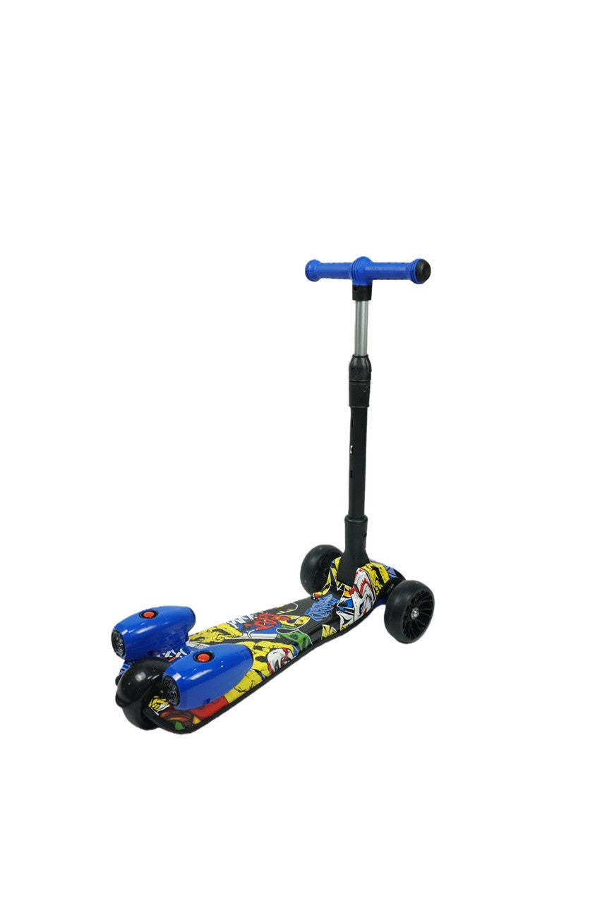 MistX 3 Wheel Foldable Kids Push Vapour Scooter Yellow