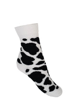 Black Cow Print Socks | Crew