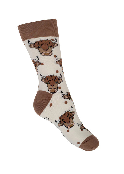 Highland Cow Socks | Crew