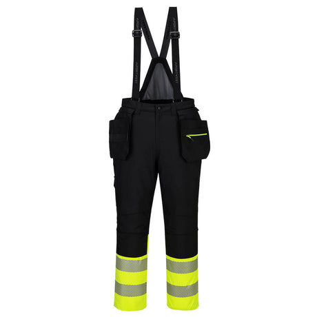 Portwest DX437 DX4 Hi-Vis Class 1 Winter Bib and Brace Yellow/Black