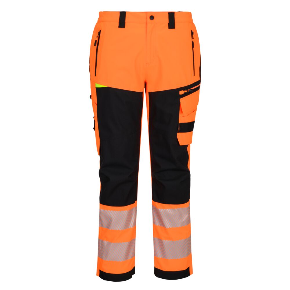 Portwest DX448 DX4 Hi-Vis Rain Trouser Orange/Black