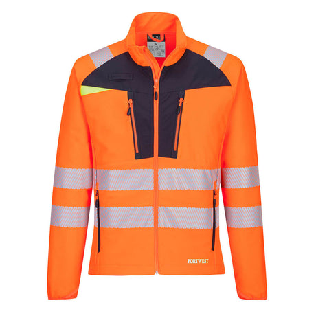 Portwest DX481 DX4 Hi-Vis Lightweight Stretch Work Jacket Orange/Black