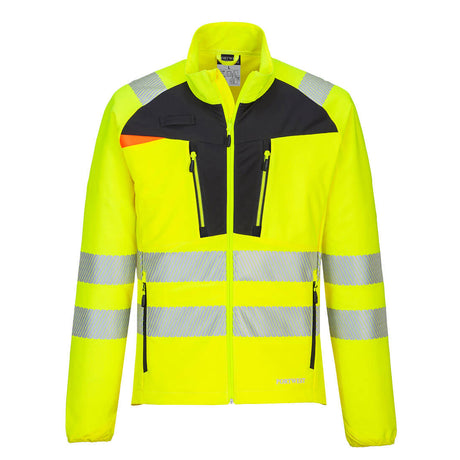 Portwest DX481 DX4 Hi-Vis Lightweight Stretch Work Jacket Yellow/Black
