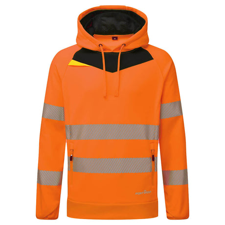 Portwest DX483 DX4 Hi-Vis Overhead Hoodie Orange/Black
