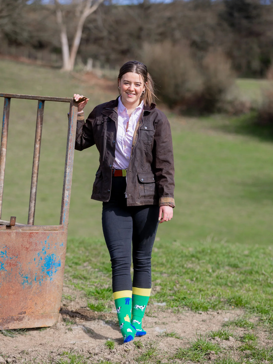 Dairy Theme Cow Socks | Crew