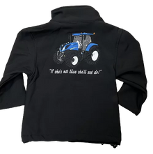 KIDS IMPACT SOFTSHELL JACKET – BLUE TRACTOR