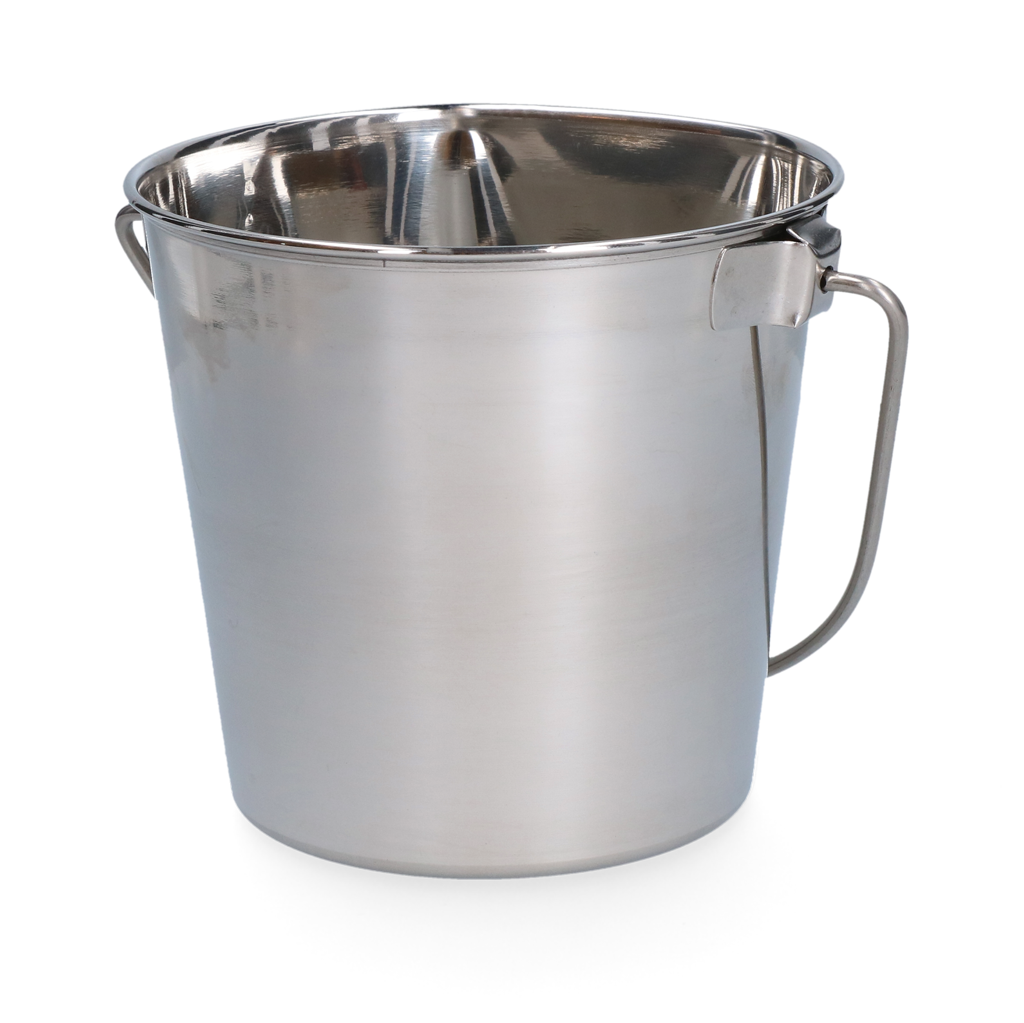 Stainless steel Bucket with flat side