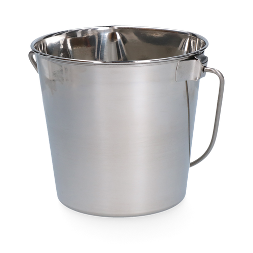 Stainless steel Bucket with flat side
