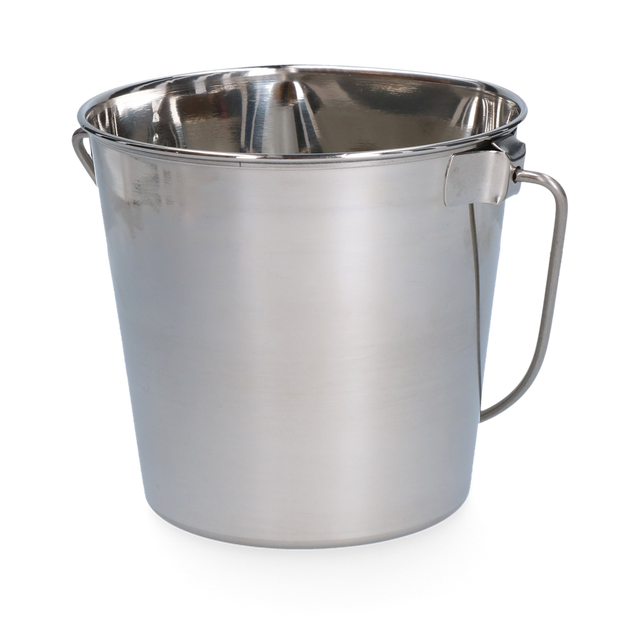 Stainless steel Bucket with flat side
