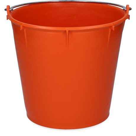 Bucket 7 l with handle Orange