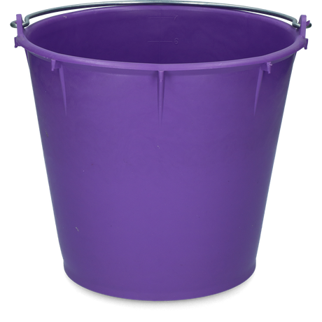 Bucket 7 l with handle Purple