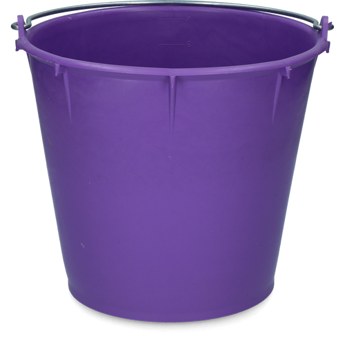 Bucket 7 l with handle Purple