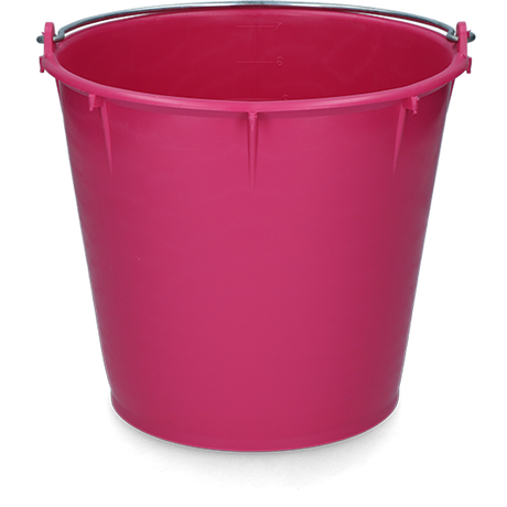 Bucket 7 l with handle Pink