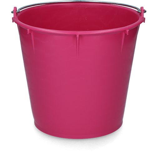 Bucket 7 l with handle Pink