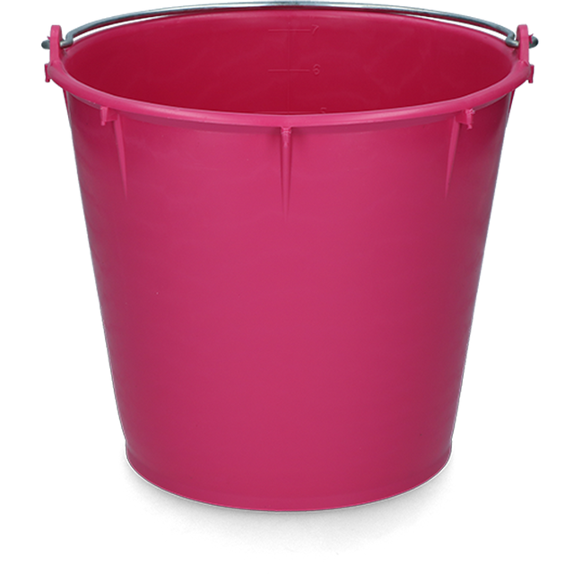 Bucket 7 l with handle Pink