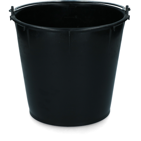 Bucket 7 l with handle Black