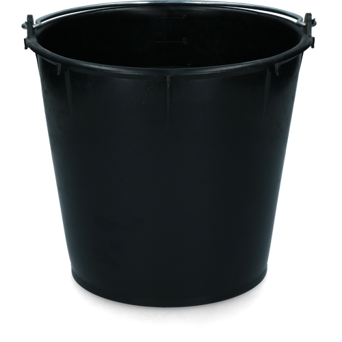 Bucket 7 l with handle Black