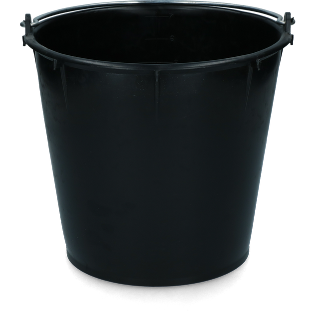 Bucket 7 l with handle Black