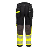 Portwest EV442 EV4 Hi-Vis Stretch Detachable Holster Class 1 Trousers Yellow/Black