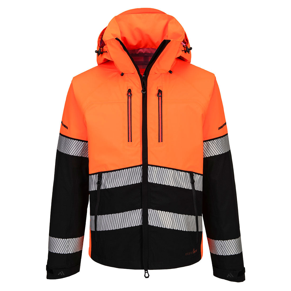 Portwest EV465 EV4 Hi-Vis Shell Jacket (3L) Orange/Black