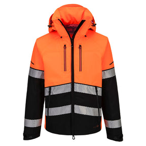 Portwest EV465 EV4 Hi-Vis Shell Jacket (3L) Orange/Black