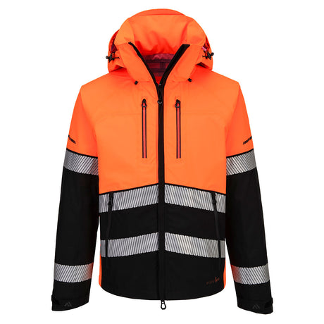 Portwest EV465 EV4 Hi-Vis Shell Jacket (3L) Orange/Black