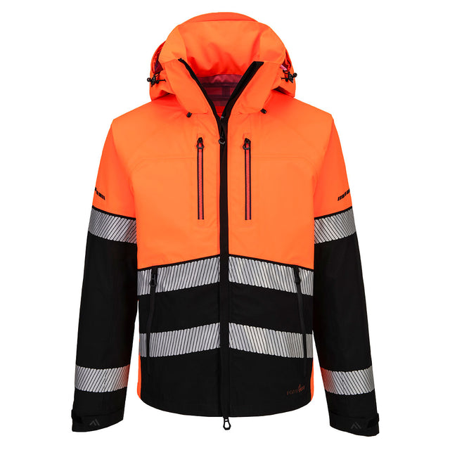 Portwest EV465 EV4 Hi-Vis Shell Jacket (3L) Orange/Black