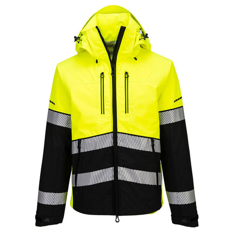 Portwest EV465 EV4 Hi-Vis Shell Jacket (3L) Yellow/Black