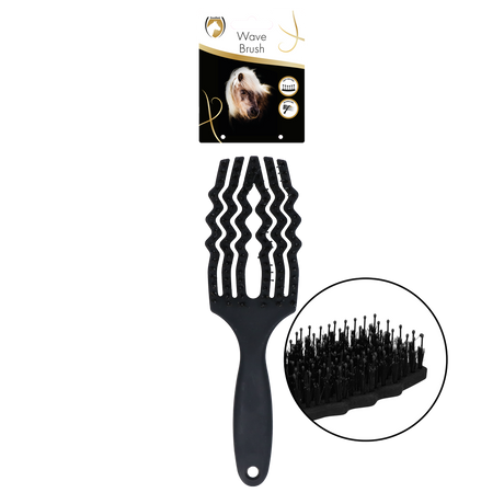 Excellent Horse Wave Brush Black