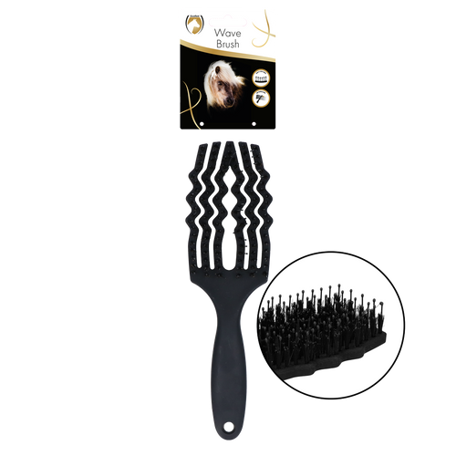 Excellent Horse Wave Brush Black