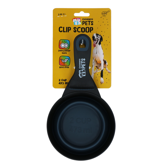 Excellent Pets Feeding Scoop with Locking Clip