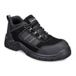 Portwest FC24 Composite Textile Suede Low Shoe S1 SR FO Black