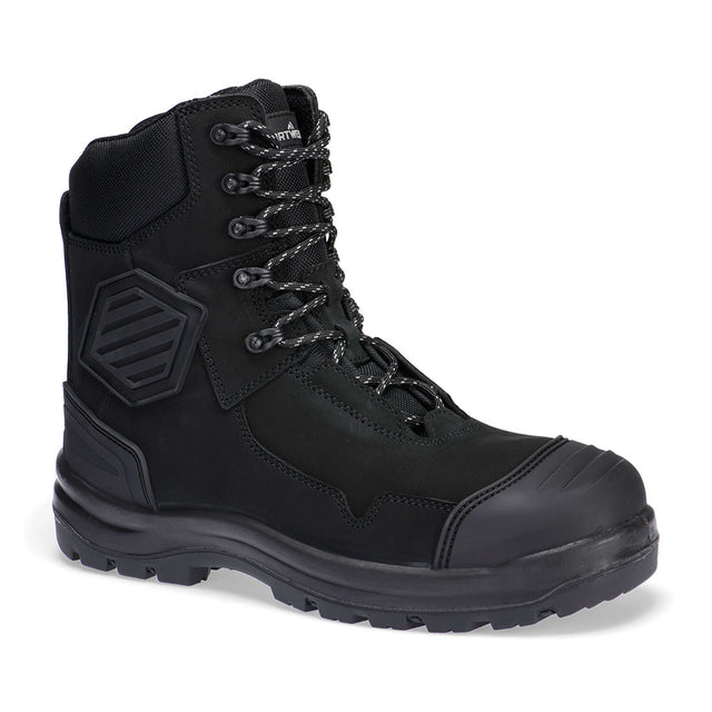 Portwest FD22 Composite Leather Shin Boot S3S HRO FO SC HI CI AN LG SR Black