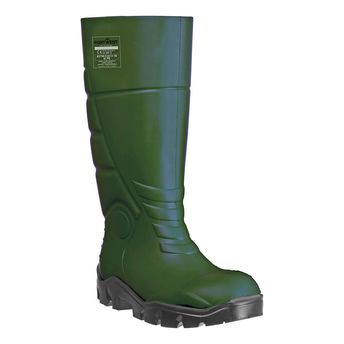 Portwest FD95 PU Safety Wellington S5 FO CI SR Green